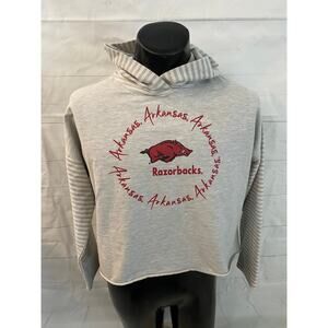ARKANSAS RAZORBACKS/ Nike Cropped Hoodie Sweatshirt- Women’s LARGE